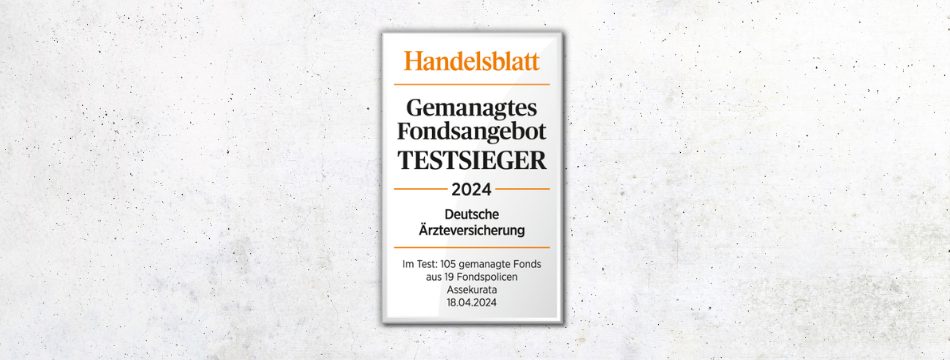 Testsieger: Deutsche Ärzteversicherung