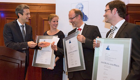 Hufeland-Preis 2014 für Professor Dr. med. Wolfgang Hoffmann, Dr. phil. Marco Franze und Annika Gottschling-Lang